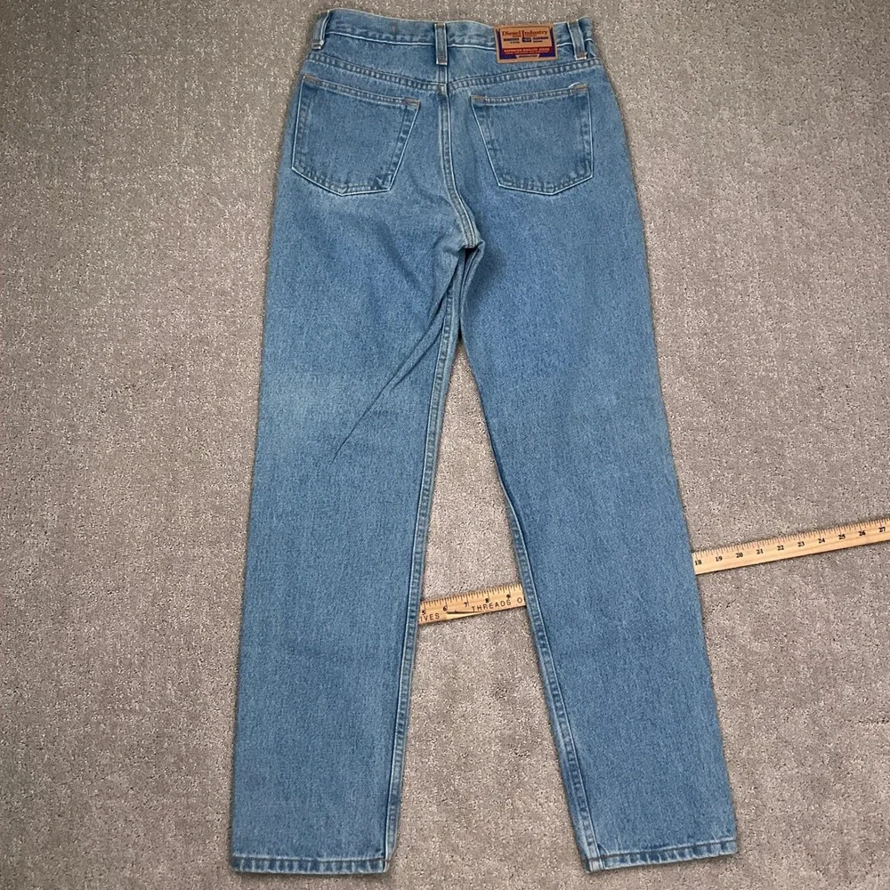 Diesel‎ Basic Jeans Women 12 Blue High Rise Straight Leg Rugged Deadstock Denim